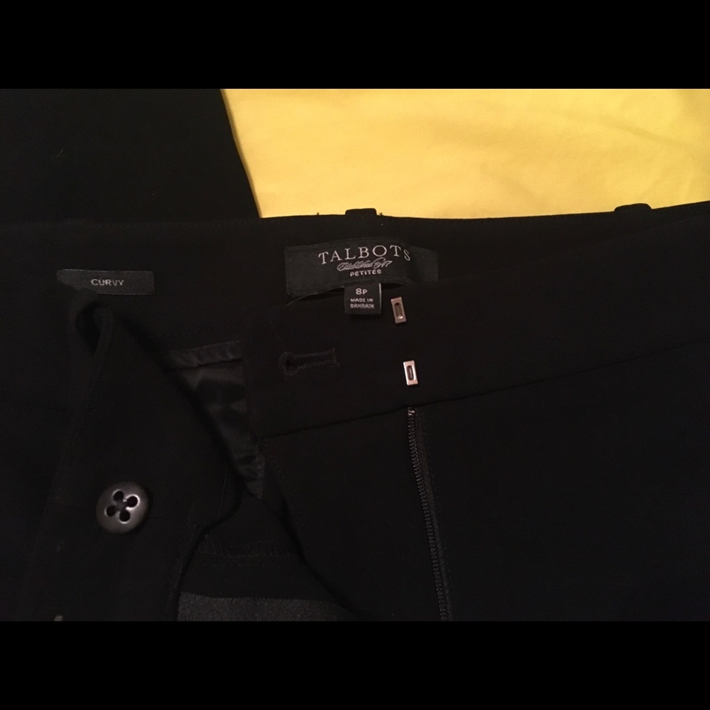 Talbots 8p black pants slacks
